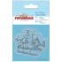 Новогодний силиконовый штамп Катание на санках Pippinwood Christmas