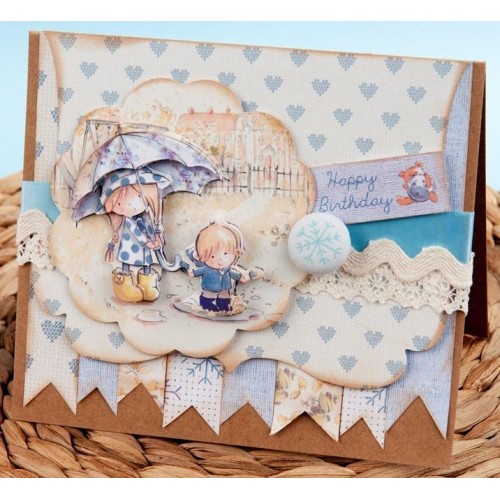 Тесьма волнистая белая Tilly Daydream 1 см х 2 м, DoCrafts