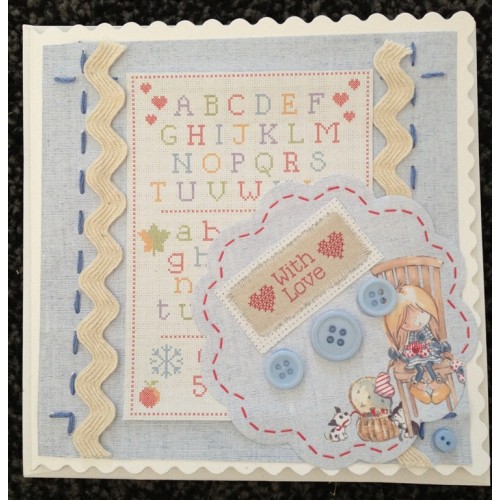 Тесьма волнистая белая Tilly Daydream 1 см х 2 м, DoCrafts