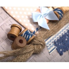 Декоративные деревянные катушки Bare Basics, 3 размера 22 шт., DoCrafts