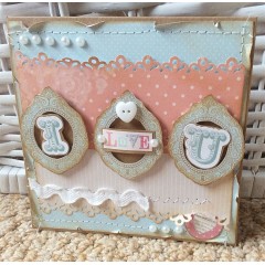 Набор силиконовых штампов "Маленькие рамки" Bellissima, Docrafs