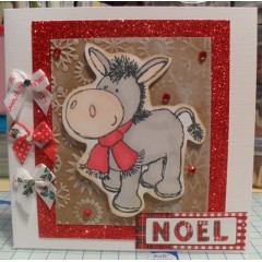 Набор резиновых штампов "Ослик", коллекция Boofle, Docrafts