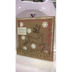 Набор новогодних силиконовых штампов "Северный олень и снежинки", коллекция Create Christmas, DoCrafts