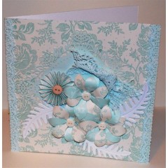 Тесьма декоративная кружевная, коллекция Eau De Nil, 3,6 см, 2м, Papermania