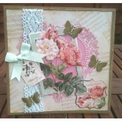 Набор бантиков для скрапбукинга, коллекция Eau De Nil, 12 шт, Papermania