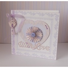 Набор высечек для скрапбукинга Кружевные рамки и карточки, French Lavender, 18 штук, Papermania