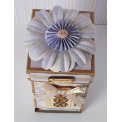 Набор декоративных украшений Цветочки круглые, коллекция French Lavender, 6 штук, Papermania
