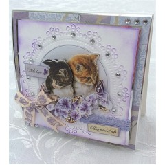 Набор бантиков для скрапбукинга, коллекция French Lavender, 12 шт, Papermania