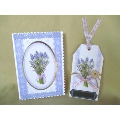 Набор бантиков для скрапбукинга, коллекция French Lavender, 12 шт, Papermania