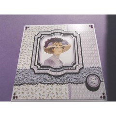 Тесьма декоративная кружевная, коллекция French Lavender, 3,6 см, 2м, Papermania
