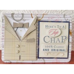 Набор для изготовления объемной открытки "Сельский джентльмен" Heritage Press, 21х29,7 см, Papermania 