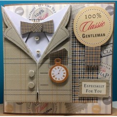 Набор для изготовления объемной открытки "Сельский джентльмен" Heritage Press, 21х29,7 см, Papermania 