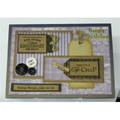 Набор силиконовых штампов "Славный парень" Heritage Press, Papermania 