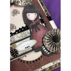 Тесьма кружевная клеевая, коллекция Midnight Blush, 3,6 см, 2м, DoCrafts