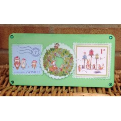 Новогодний силиконовый штамп "Рождественский венок" Pippinwood Christmas