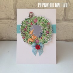 Новогодний силиконовый штамп "Рождественский венок" Pippinwood Christmas
