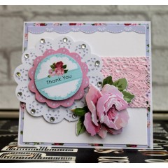 Тесьма кружевная декоративная Simply Floral, 1м, 2 шт, Papermania