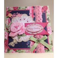 Набор заготовок для открыток с конвертами Simply Floral, 15,3х15,3 см, 12 шт