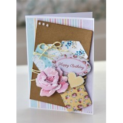 Набор бумаги и высечки для скрапбукига, коллекция Simply Floral, А4, 48 листов, Papermania 