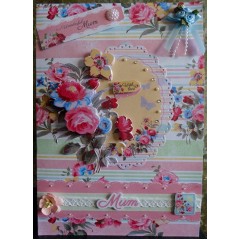 Набор бумаги и высечки для скрапбукига, коллекция Simply Floral, А4, 48 листов, Papermania 