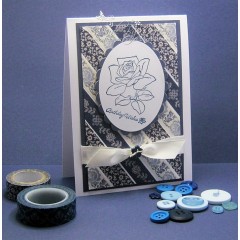 Набор резиновых штампов Розы, коллекция Simply Floral, Papermania 