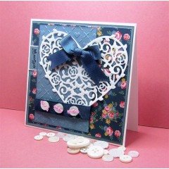 Набор резиновых штампов Цветы и салфетка, коллекция Simply Floral, Papermania 