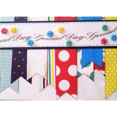 Набор лент Ассорти Spots & Stripes Brights, 20 штук, DoCrafts
