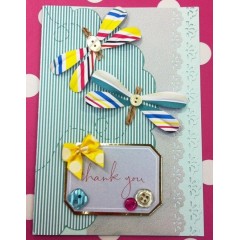 Набор высечки фигурной для скрапбукинга Spots & Stripes Brights, 18 штук, Papermania