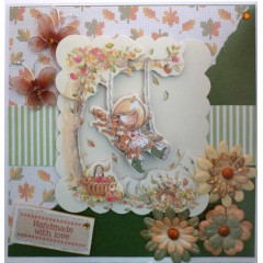 Бирки тканевые "Handmade With Love", 60x20 мм, 10 шт., DoCrafts Великобритания