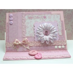 Набор бантиков для скрапбукинга, коллекция Wild Rose, 20 шт, Papermania