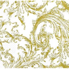 Салфетка для декупажа "Ангелы ренессанс золото", 33х33 см, Польша