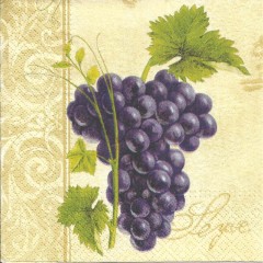 Салфетка для декупажа "Виноград", 33х33 см, Польша
