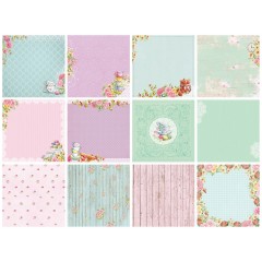 Набор бумаги для скрапбукинга "Полуденный Чай", 24 листа, 15х15 см, ScrapBerry's