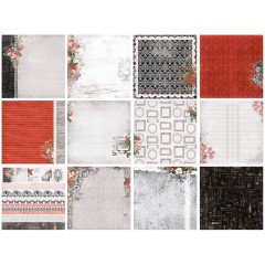 Набор бумаги для скрапбукинга "Элегия", 24 листа, 15х15 см, ScrapBerry's