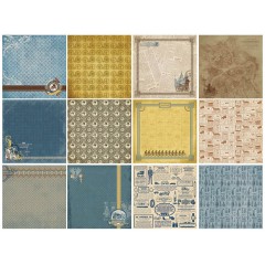 Набор бумаги для скрапбукинга "Автовинтаж", 24 листа, 15х15 см, ScrapBerry's