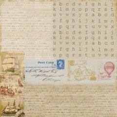 Набор бумаги для скрапбукинга Вояж, 30,5 х 30,5 см, Хоббибум