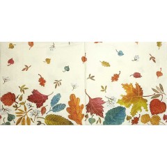 Салфетка для декупажа IHR-201304 "Опавшие листья", 33х33 см, Германия