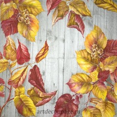 Салфетка для декупажа IHR-201352 "Орехи и доски", 33х33 см, Германия