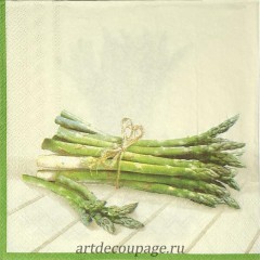 Салфетка для декупажа IHR-201459 "Спаржа", 33х33 см, Германия