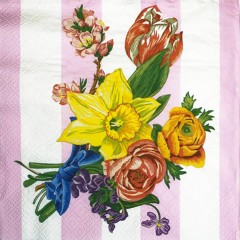Салфетка для декупажа "Букет весенних цветов", 33х33 см, Германия