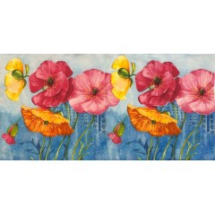 Салфетка для декупажа "Акварельные маки", 33х33 см, Германия