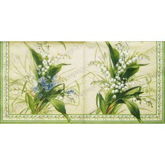 Салфетка для декупажа "Ландыши", 33х33 см, Paw