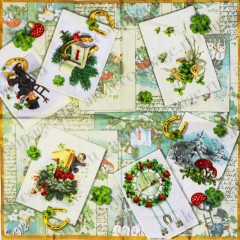 Салфетка для декупажа IHR-414410 "Альпийские цветы",  33х33 см, Германия