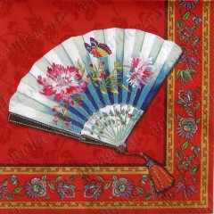 Салфетка для декупажа "Птичка и кружево",  33х33 см, Германия