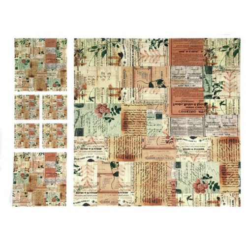 Рисовая бумага для декупажа Записки, 32х45см, Kalit IRP 0066