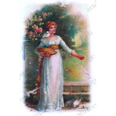 Рисовая бумага Love2Art 0109, "Девушки на природе", 32х45см, Kalit (Италия)