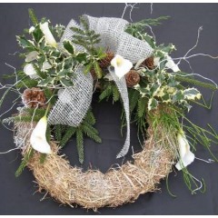Заготовка венок декоративный плетеный, натуральная лоза, 20 см, Knorr Prandell (Германия)