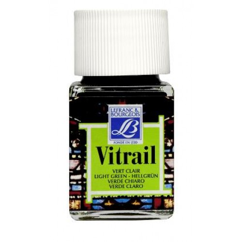 Витражная краска Vitrail Lefranc Bourgeois 556, светло-зеленый, 50 мл
