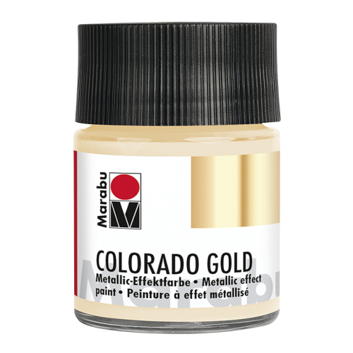 Краска с эффектом металла Colorado Gold 798 белое золото, 50 мл, Marabu