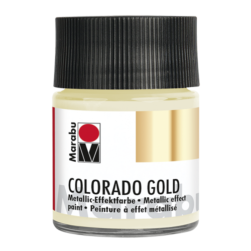 Краска с эффектом металла Colorado Gold 799 сатин, 50 мл, Marabu